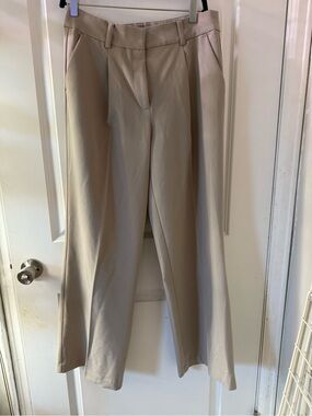 LOFT Wide Leg Dress Pants in Light Beige